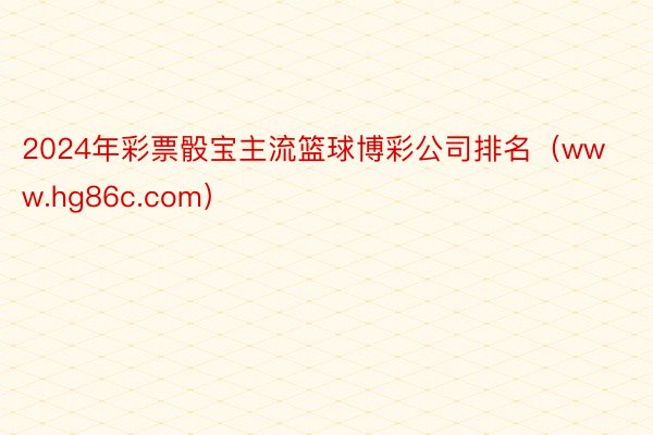 2024年彩票骰宝主流篮球博彩公司排名（www.hg86c.com）