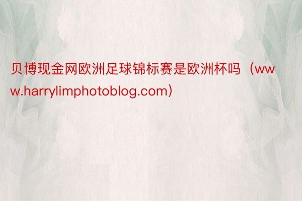 贝博现金网欧洲足球锦标赛是欧洲杯吗（www.harrylimphotoblog.com）
